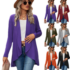 Open-front shawl cardigan