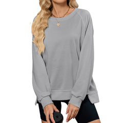 Crew Neck Long Sleeve Loose Top