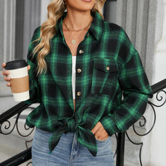 Classic plaid shirt for women