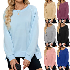 Crew Neck Long Sleeve Loose Top