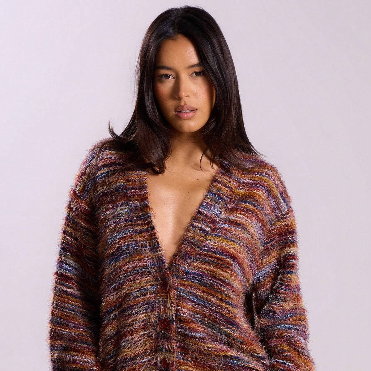 striped cardigan sweater