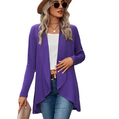 Open-front shawl cardigan