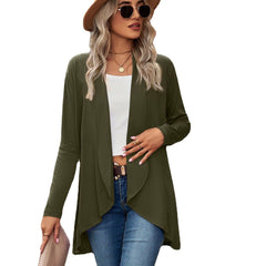 Open-front shawl cardigan
