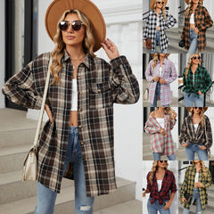Classic plaid shirt for women