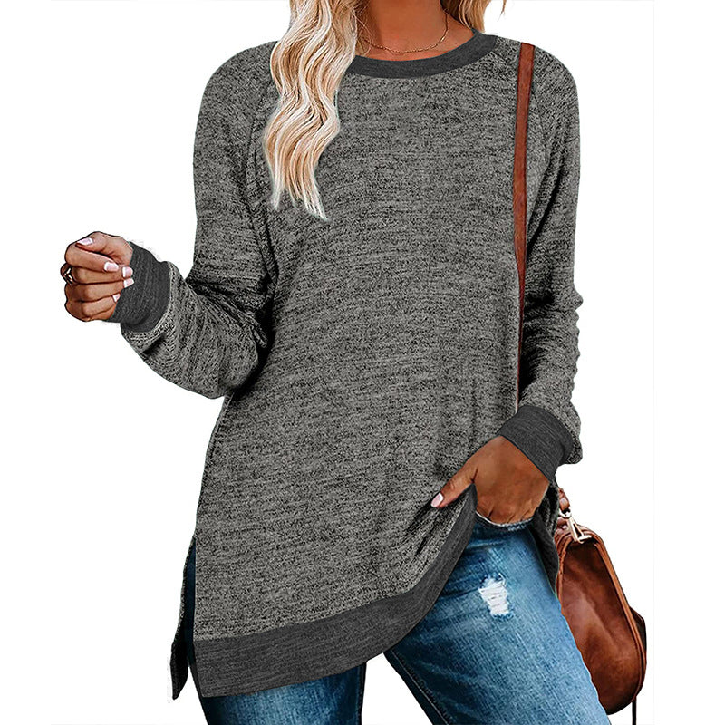 Women's winter crew neck sweater
