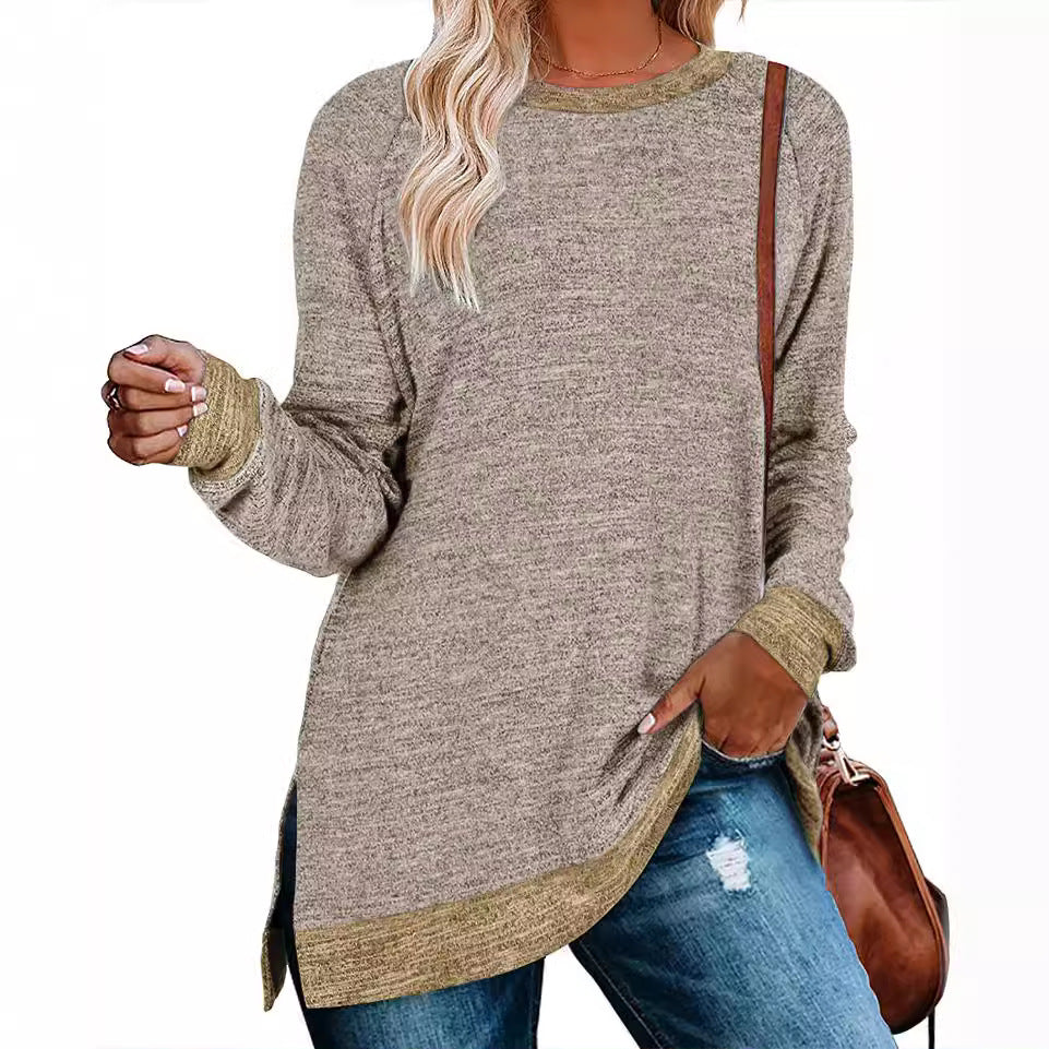 Women's winter crew neck sweater