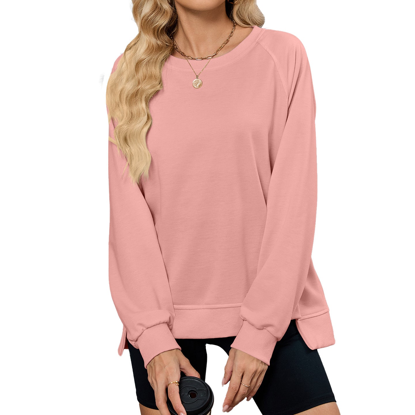 Crew Neck Long Sleeve Loose Top