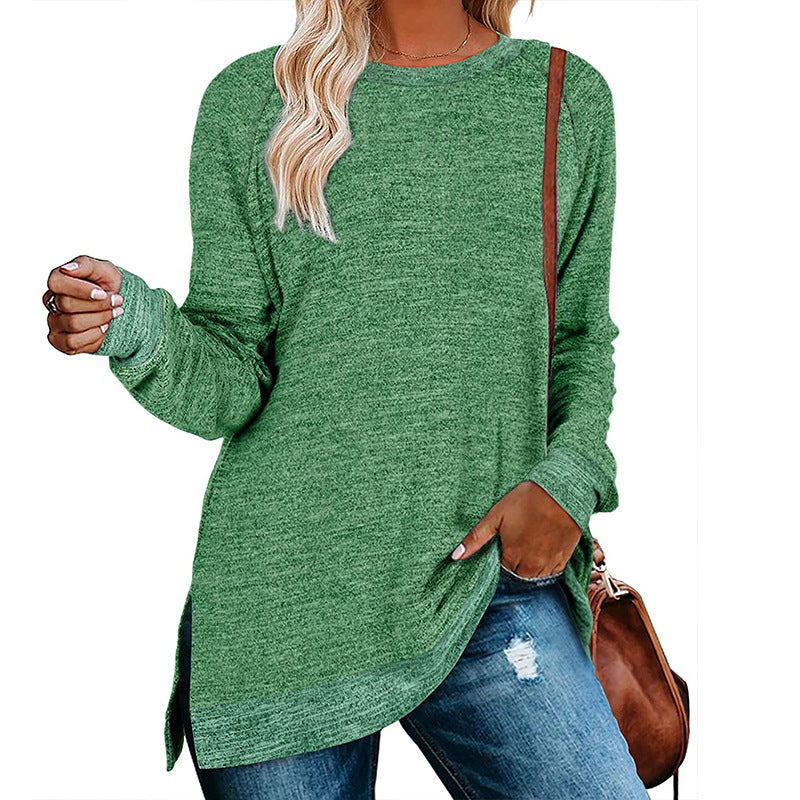 Women's winter crew neck sweater
